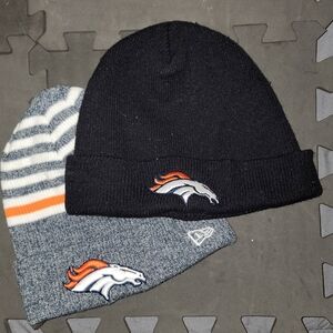 Denver Broncos Beanie Lot Of 2